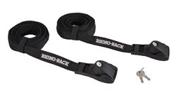 Rhino-Rack Cam Buckle Cinch Straps - Locking - 8-3/16' Long x 1" Wide - 496 lbs - Qty 2