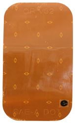 Oralite Reflector for Truck or Trailer - 3-1/2" x 2" Rectangle - Stick On - Amber - Qty 1 - RT10AB