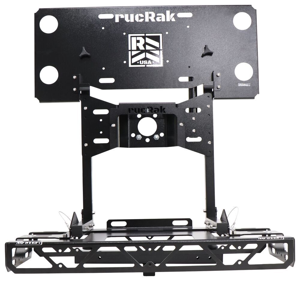 16x38 rucRak Custom Cargo Carrier with Tailgate Table - 2 Hitches RU54FR