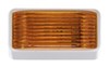 incandescent light 6l x 3-1/2w inch rv porch and utility - rectangular amber lens