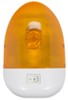 incandescent light 10l x 3-1/2w inch rv porch/utility - 2 wire on/off switch oval euro style amber