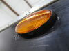 0  porch light utility led and for rvs - on/off switch oval amber lens