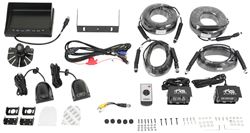 Rear View Safety Backup Camera System - 4 Camera Setup - Quad View Monitor                          