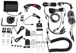 Rear View Safety Backup Camera System with Side Cameras and Quick Connect Kit