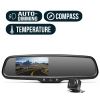0  backup camera systems rearview mirror monitor rear view safety g-series system - auto dimming compass temperature