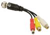 backup camera adapter cord rear view safety - 5 pin female to rca