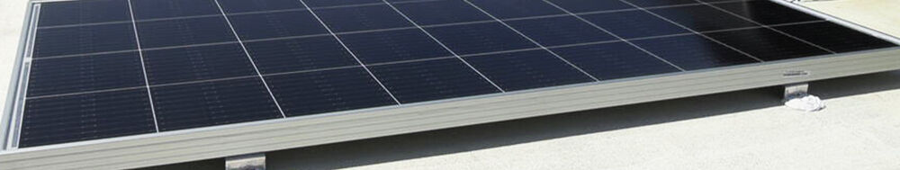 Solar Panel on roof of RV. 