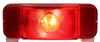 tail lights non-submersible rv light - stop turn license plate rectangle red lens driver side white base