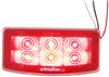 tail lights 7-1/2l x 3-11/16w inch low profile led rv light - stop turn 6 diodes red lens passenger side