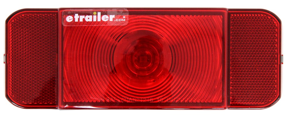 White Base Stop/Turn/Tail/License Back Up Light Lumitronics Red Surface Mount Tail Light with License Bracket and License Light For Safe Driving