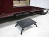 0  motorhome towable camper step stool adjustable-height folding platform - steel 24 inch long x 16 wide 300 lbs
