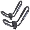 factory bars round elliptical clamp on rhino-rack kayak roof rack w/ tie-downs - j-style fixed