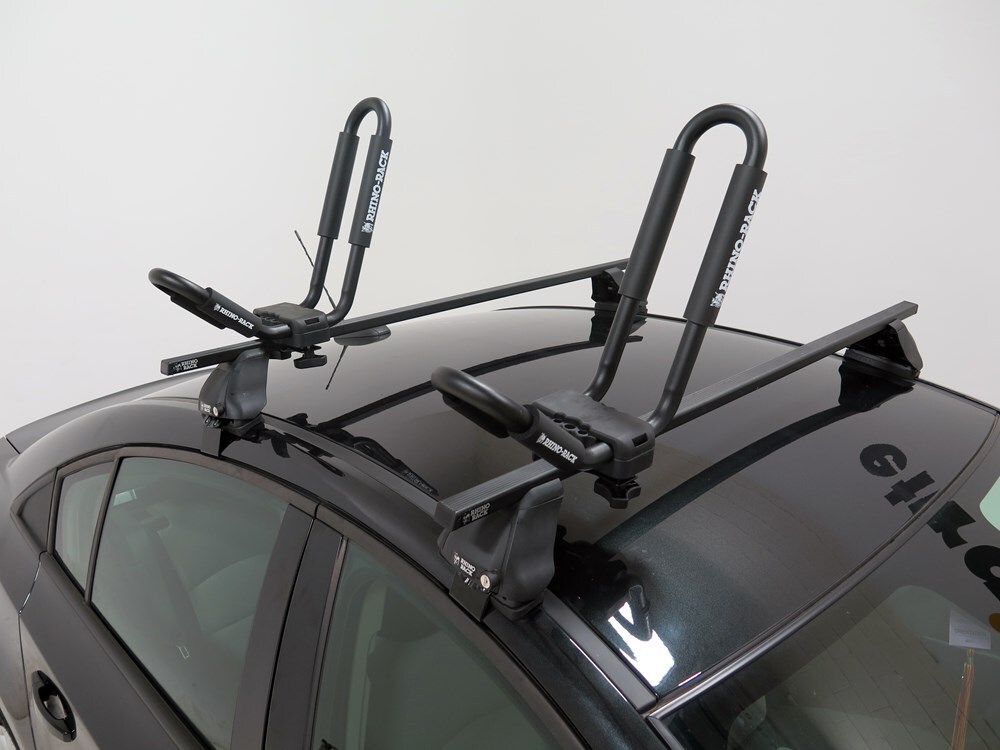 2014 Chevrolet Cruze Rhino-Rack Kayak Roof Rack w/ Tie-Downs - J-Style ...