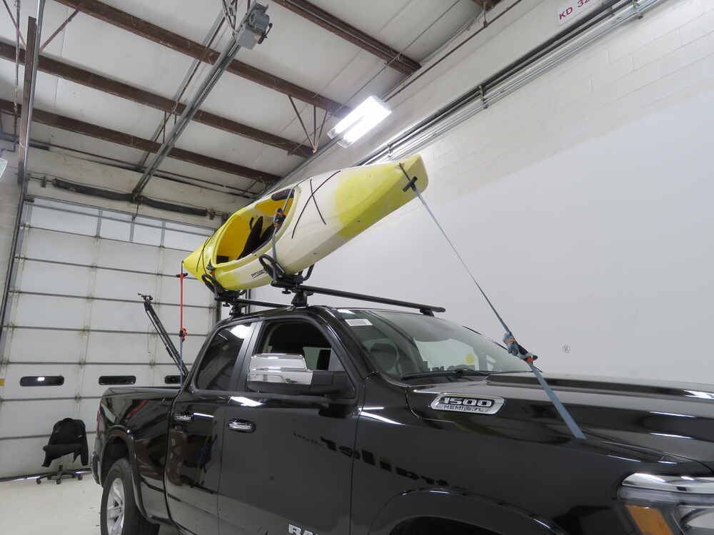 2014 Ram 1500 Rhino-Rack Kayak Roof Rack w/ Tie-Downs - J-Style - Fixed ...