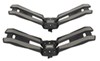kayak canoe roof mount carrier swagman exo aero rooftop system with tie-downs - saddle style universal