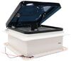 hike crew rv vents and fans vent roof w/ 12v fan & led - thermostat remote powered lift 10 speed 16 inch