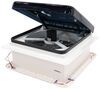 hike crew rv vents and fans vent plastic roof w/ 12v fan & led - thermostat remote powered lift 10 speed 16 inch