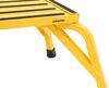 fixed step 19 inch long platform - aluminum x 14.5 wide 12 tall 1 000 lbs yellow