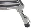 folding step 1000 lbs safety adjustable height platform - aluminum 19 inch x 15 1 000