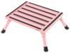 folding step 1000 lbs safety platform - aluminum 19 inch long x 15 wide 1 000 pink