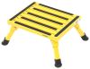 folding step 1000 lbs safety platform - aluminum 14 inch long x 11 wide 1 000 yellow