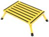 folding step 1000 lbs safety platform - aluminum 24 inch long x 16 wide 1 000 yellow