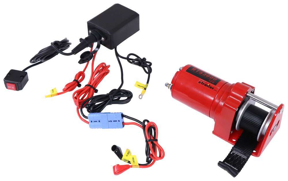 Replacement Single Speed Electric Winch w/ InCab Switch for SnowBear