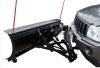 vehicle snowplow steel blade snowbear plow for 2 inch hitches - electric winch 84 wide x 22 tall