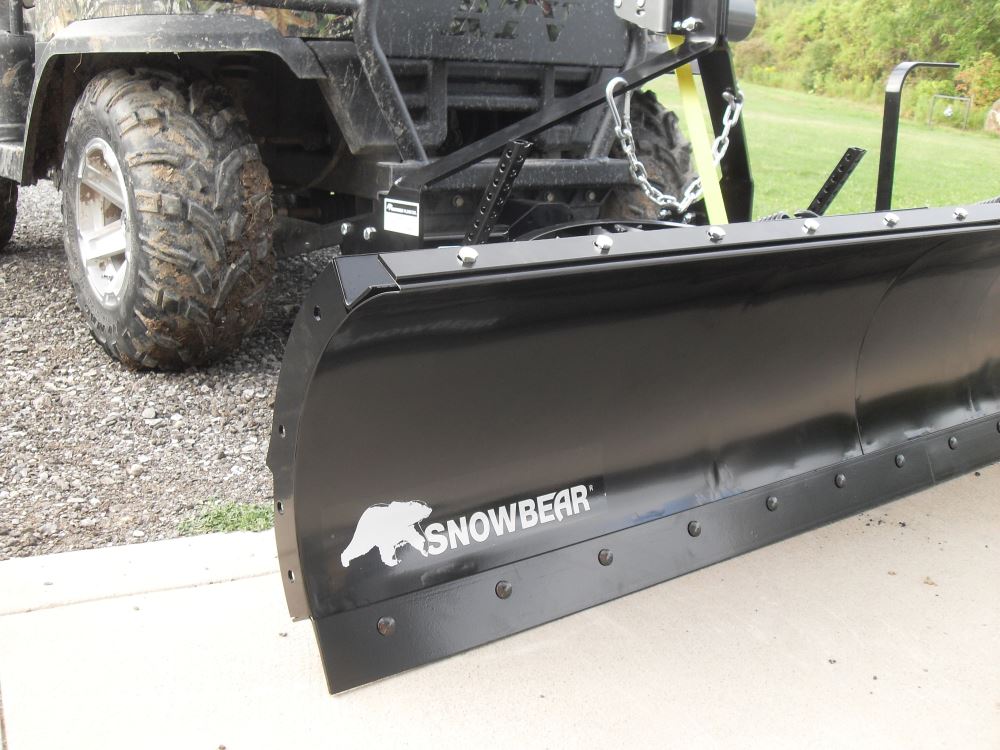 Snowbear Utv Snowplow For 2 Hitches Electric Winch 72 Wide X 19