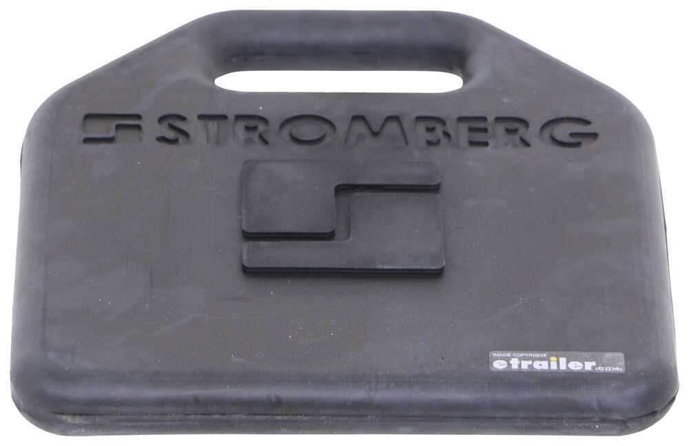 Stromberg Carlson RV Jack Pads for RVs and Trailers - 11 Long x 10 Wide -  Rubber - Qty 2 Stromberg Carlson RV Jack Pads SC24VR