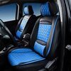 seat cover solutions car covers  luxury semi-custom - eco-leather front and rear black blue