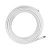 cell phone signal booster coaxial cable replacement ultra low loss coax for surecall boosters - white 20 ft