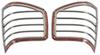rear of vehicle tail light chrome plated taillight covers for car truck and suv
