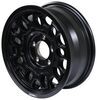 wheel only 14 inch aluminum sendel series t17 matte black mesh trailer - x 5-1/2 rim 5 on 4-1/2