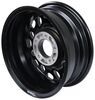 wheel only 5 on 4-1/2 inch aluminum sendel series t17 matte black mesh trailer - 14 x 5-1/2 rim