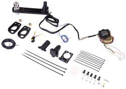 Towing Kit w/ Ball Mount and Trailer Wiring for Stealth Hitches Hidden Rack Receiver - 2" Ball