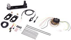 Towing Kit w/ Ball Mount and Trailer Wiring for Stealth Hitches Hidden Rack Receiver - 2" Ball - SH82VR