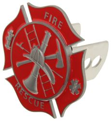 Firefighter Emblem Trailer Hitch Receiver Cover