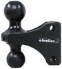 trailer hitch ball mount dual replacement black combo for shocker adjustable mounts