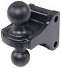 drop hitch trailer ball mount replacement black combo for shocker adjustable mounts
