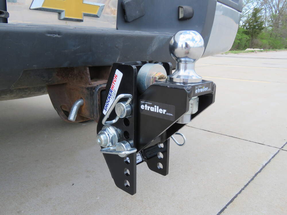 Raised Ball Attachment for Shocker Bumper Hitches with 2-5/16