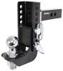 adjustable ball mount drop - 4 inch rise shocker hitch xr 2-5/16 2 7-1/2 12k