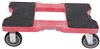 moving dolly e-track anchor points non-slip tread parking brakes snap-loc all-terrain with - 32 inch x 20-1/2 1 500 lbs red