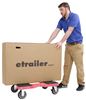 moving dolly snap-loc all-terrain with e-track anchor points - 32 inch x 20-1/2 1 500 lbs red