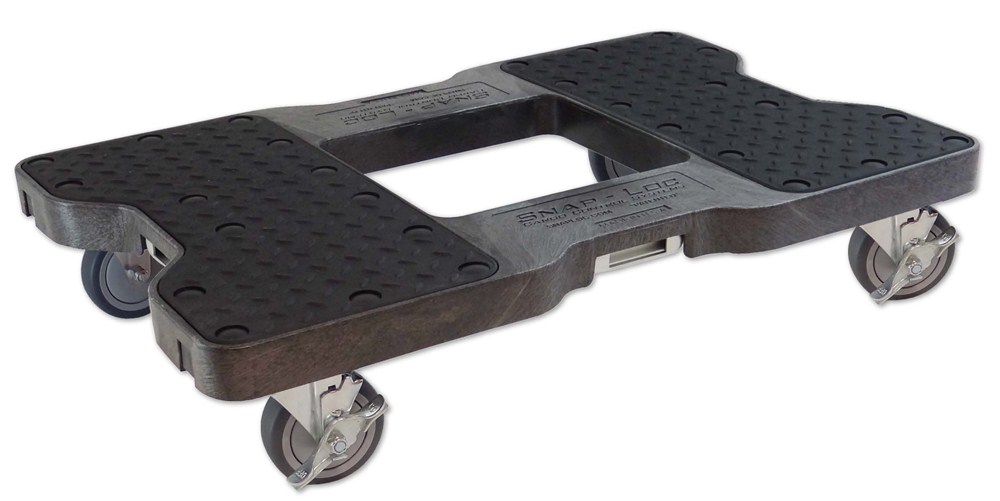 Snap-Loc Moving Dolly with E-Track Anchor Points - 32" Long x 21" Wide - 1,500 lbs - Black - SL1500DB319-P