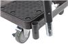 push cart dolly e-track anchor points non-slip tread parking brakes removable handle snap-loc pushcart with - 32 inch x 20-1/2 1 black