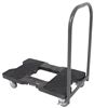 push cart dolly snap-loc pushcart with e-track anchor points - 32 inch x 20-1/2 1 handle black