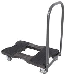 Snap-Loc Pushcart with E-Track Anchor Points - 32" x 20-1/2" - 1 Handle - Black - SL1500P4B