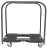 panel cart e-track anchor points non-slip tread parking brakes snap-loc with - 32 inch x 20-1/2 black
