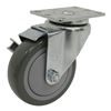 moving dollies replacement 4 inch swivel caster for snap-loc and pushcarts - built-in brake 375 lbs